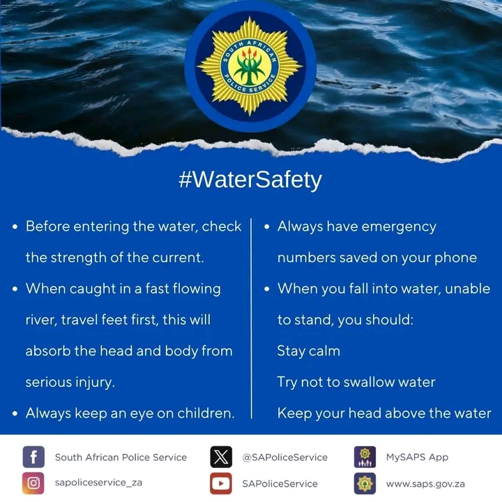 Police of Vhembe District warned the citizens to stop going/swimming into the mainstream